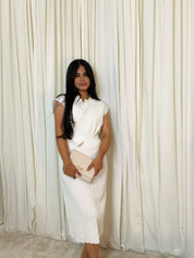 Lisamarie Midi Dress White